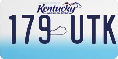KY license plate 179UTK