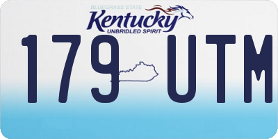 KY license plate 179UTM
