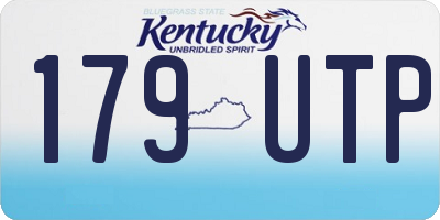 KY license plate 179UTP