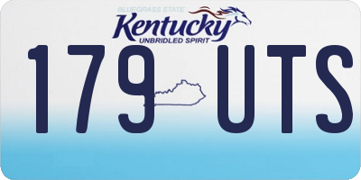 KY license plate 179UTS