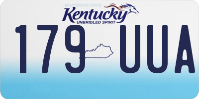 KY license plate 179UUA