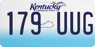 KY license plate 179UUG