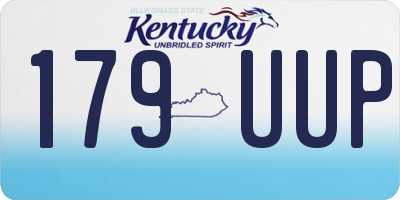 KY license plate 179UUP