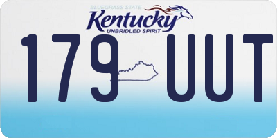 KY license plate 179UUT