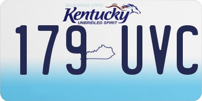 KY license plate 179UVC