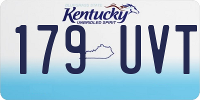 KY license plate 179UVT