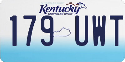 KY license plate 179UWT