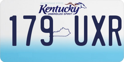 KY license plate 179UXR