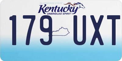 KY license plate 179UXT