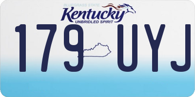 KY license plate 179UYJ