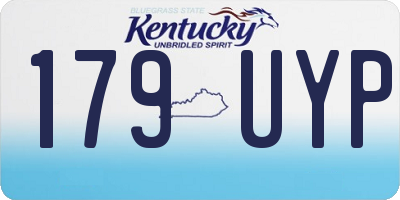 KY license plate 179UYP