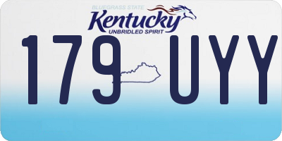 KY license plate 179UYY
