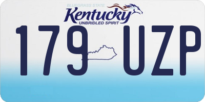 KY license plate 179UZP
