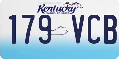KY license plate 179VCB