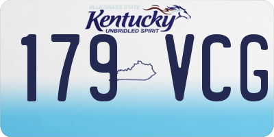 KY license plate 179VCG