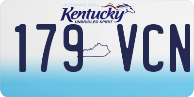 KY license plate 179VCN