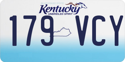 KY license plate 179VCY