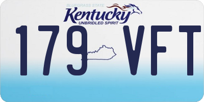 KY license plate 179VFT