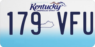 KY license plate 179VFU