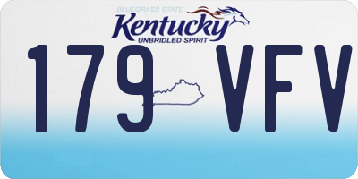 KY license plate 179VFV