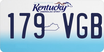 KY license plate 179VGB