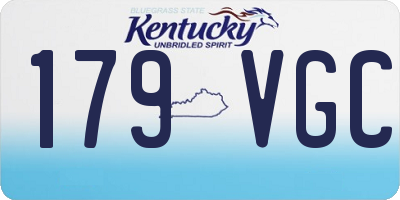 KY license plate 179VGC