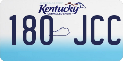 KY license plate 180JCC