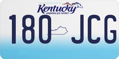 KY license plate 180JCG