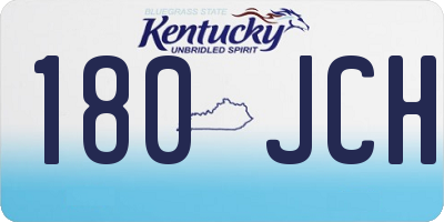 KY license plate 180JCH