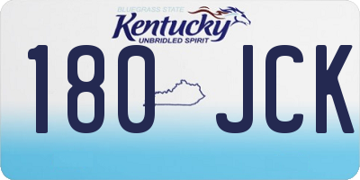 KY license plate 180JCK