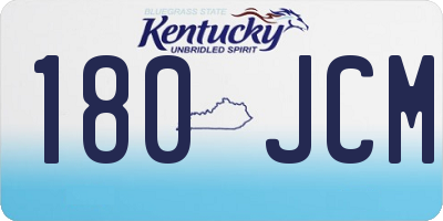 KY license plate 180JCM