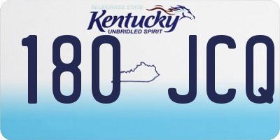 KY license plate 180JCQ
