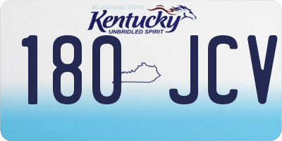 KY license plate 180JCV