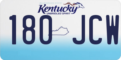 KY license plate 180JCW