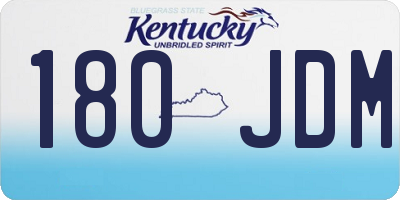 KY license plate 180JDM