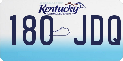 KY license plate 180JDQ