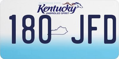 KY license plate 180JFD