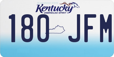 KY license plate 180JFM
