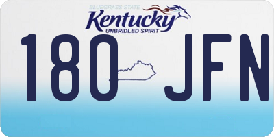 KY license plate 180JFN