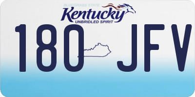 KY license plate 180JFV