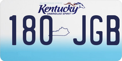KY license plate 180JGB