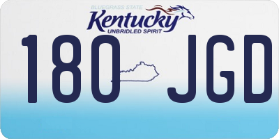 KY license plate 180JGD
