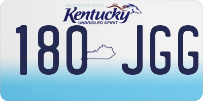 KY license plate 180JGG
