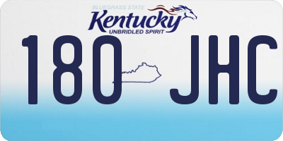 KY license plate 180JHC