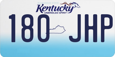 KY license plate 180JHP