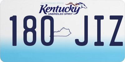 KY license plate 180JIZ