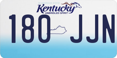 KY license plate 180JJN