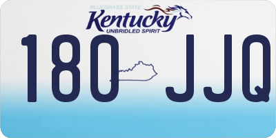 KY license plate 180JJQ