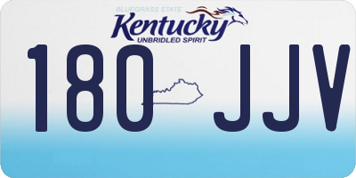 KY license plate 180JJV
