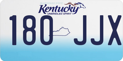 KY license plate 180JJX